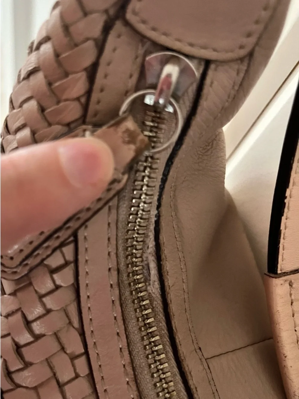 Coach Kristin Woven Leather Shoulder Bag Hobo - Picture 11 of 14